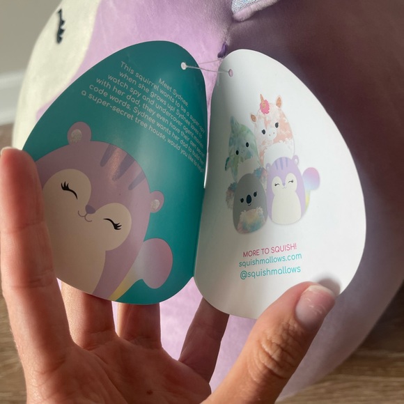 Squishmallow Plush 16 inch Sydnee the Squirrel - Picture 4 of 5